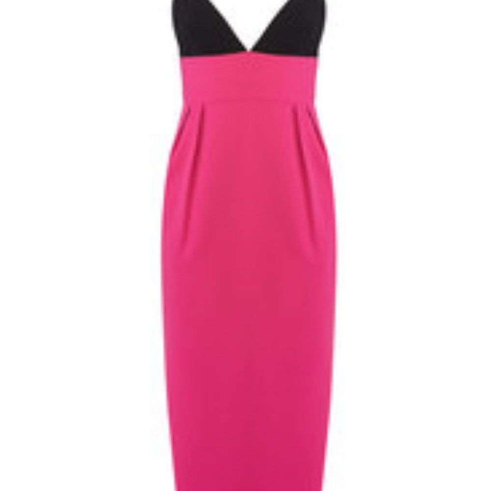 Jill Jill Stuart Begonia Pink Colorblock Sheath Sz - Picture 4 of 7
